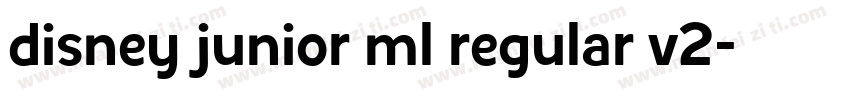 disney junior ml regular v2字体转换